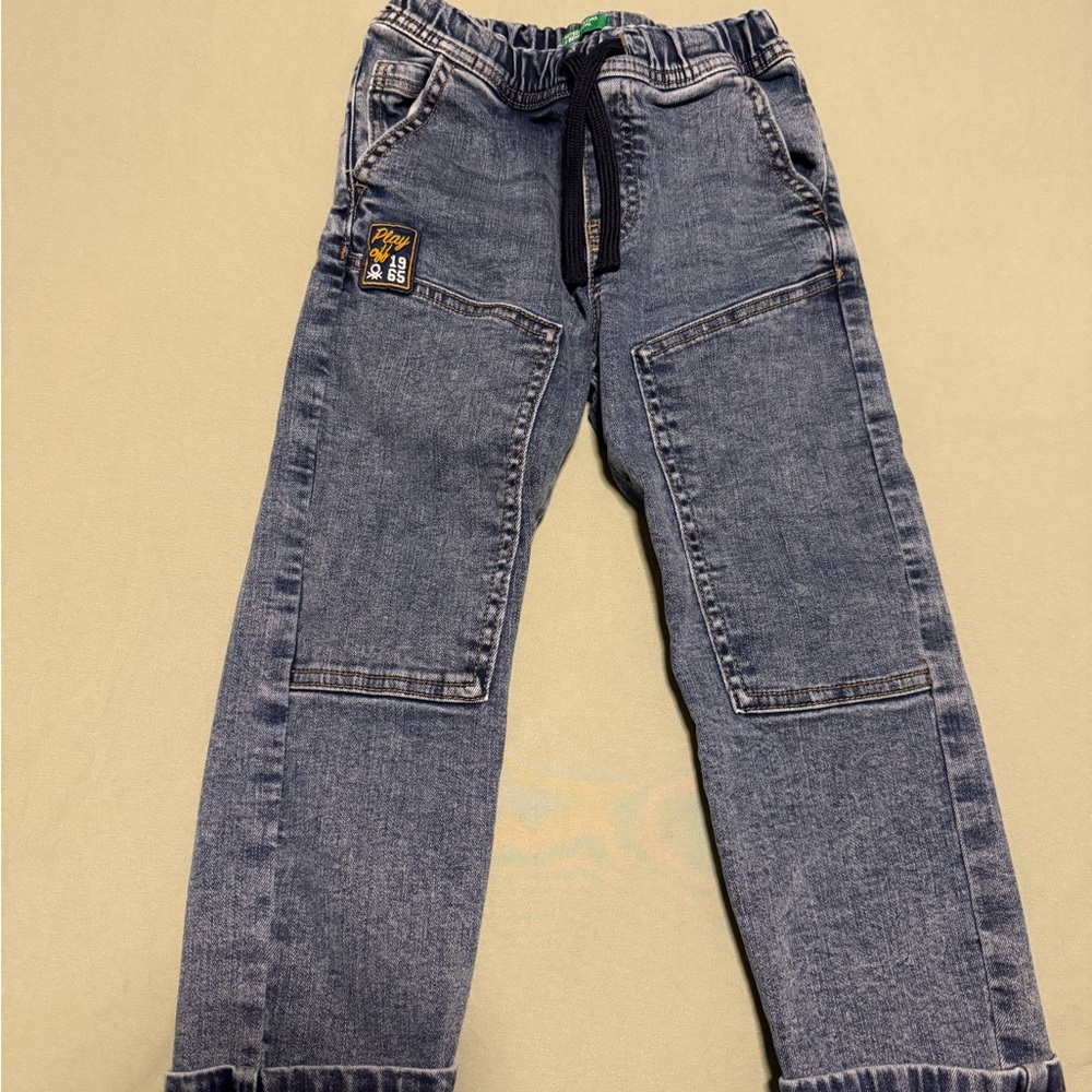 United Colors Of Benetton Kids Blue Jeans Pharrell Jogger Boys 4/5